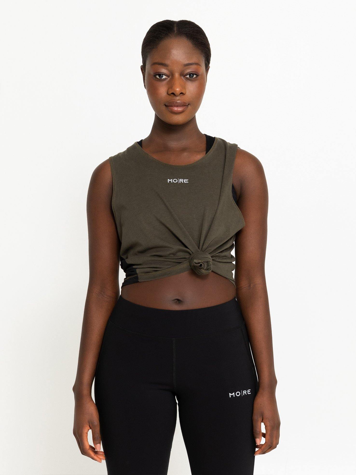 Amadora Tank Top - Olive/Black - Movement Revolution